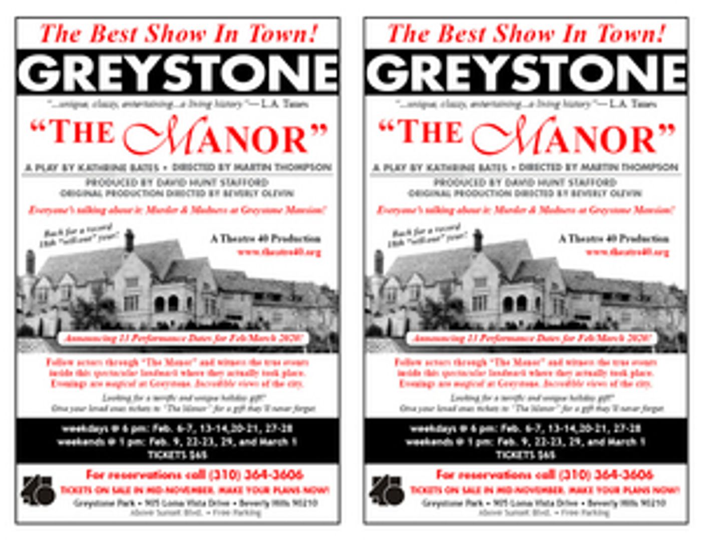 THE MANOR: MURDER AND MADNESS AT GREYSTONE Murder Returns February 6  Image