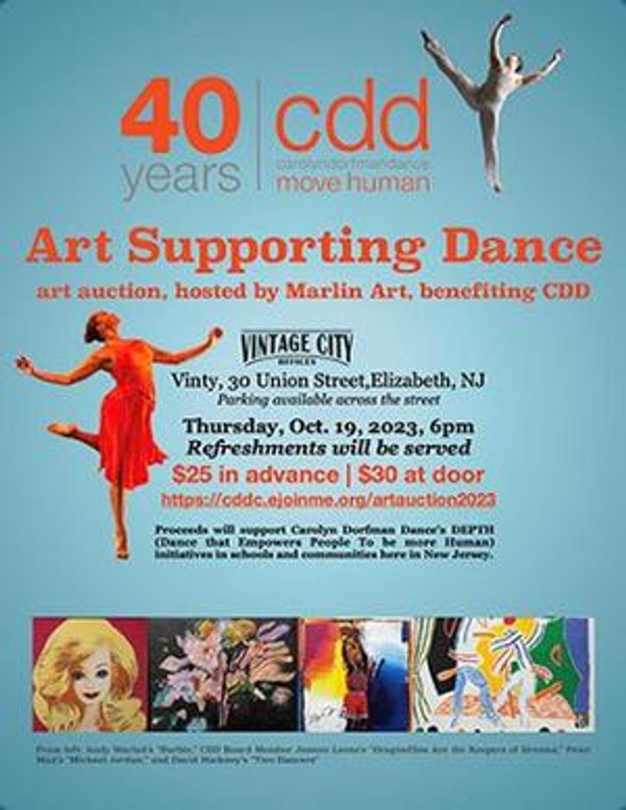 Marlin Art To Host Art Auction To Benefit Carolyn Dorfman Dance At Vintage City Offices Image