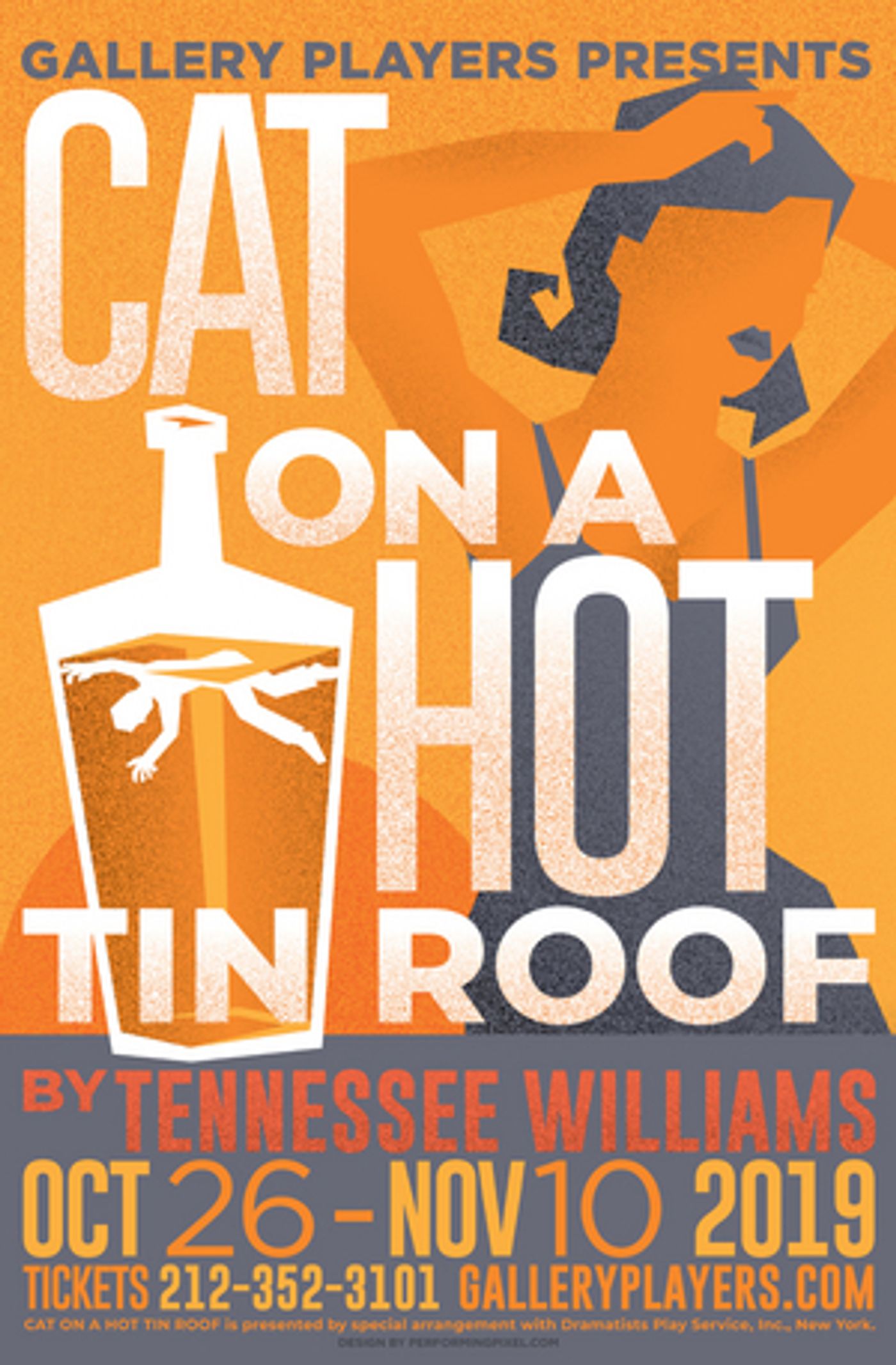 CAT ON A HOT TIN ROOF Opens October 26 At Gallery Players  Image