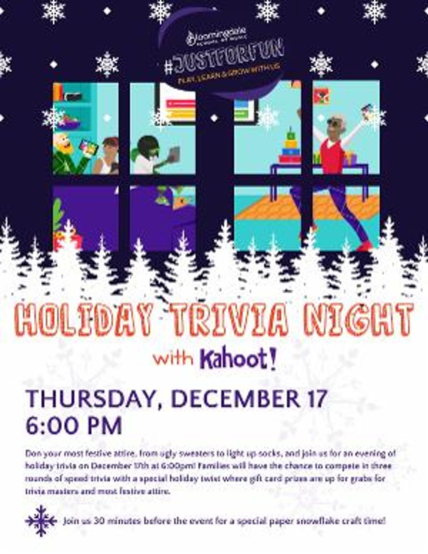 Bloomingdale School Of Music Virtual Holiday Trivia Night  Image