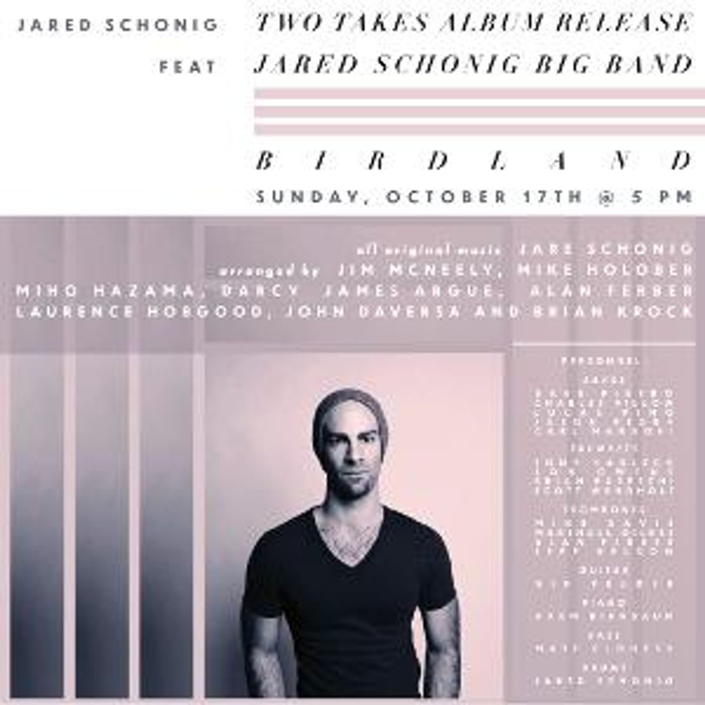 Jared Schonig Announces CD Release Celebration at Birdland  Image