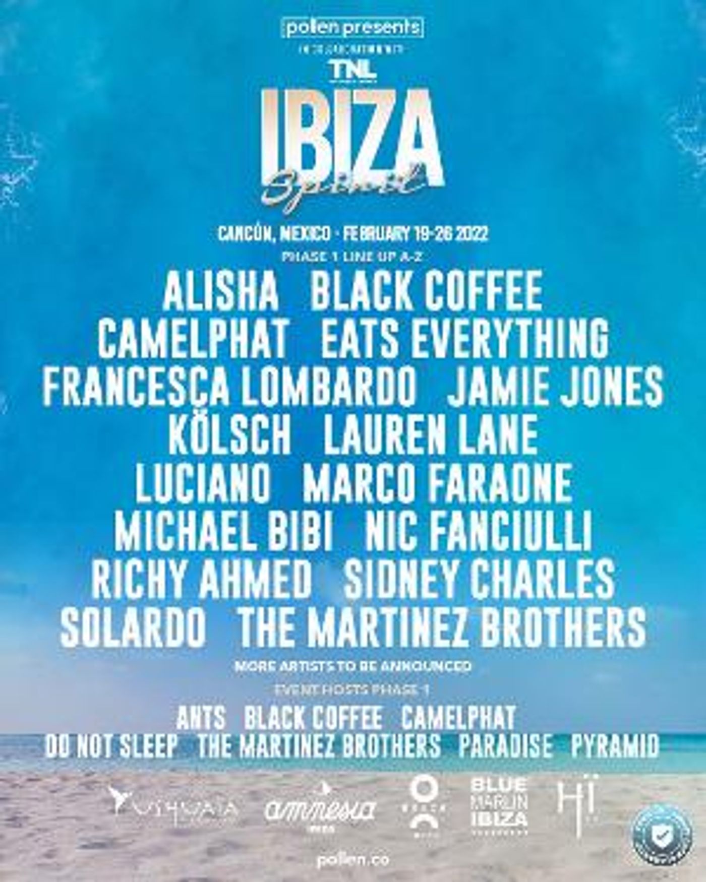 Ibiza Spirit In Cancun Announces Black Coffee, The Martinez Brothers, Francesca Lombardo & More For Debut Experience  Image