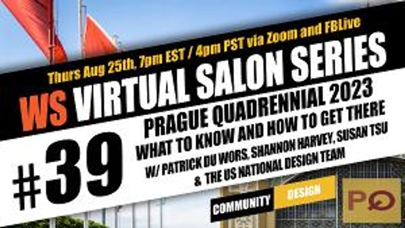 Wingspace Theatrical Design Presents a Free Virtual Salon on The Prague Quadrennial 2023 and How Young Designers Can Get Involved  Image