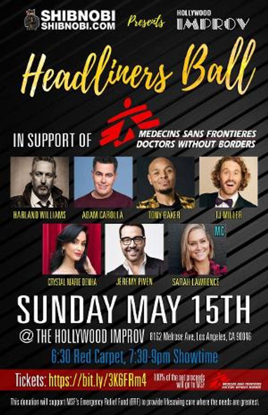 Adam Carolla, Jeremy Piven, and T.J. Miller Among Comics to Perform at Charity Event at  The Hollywood Improv Image