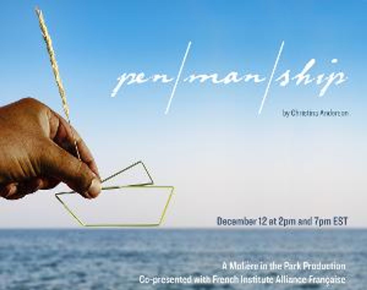 Moliere In The Park Presents Live Stream Of Christina Anderson's PEN/MAN/SHIP  Image