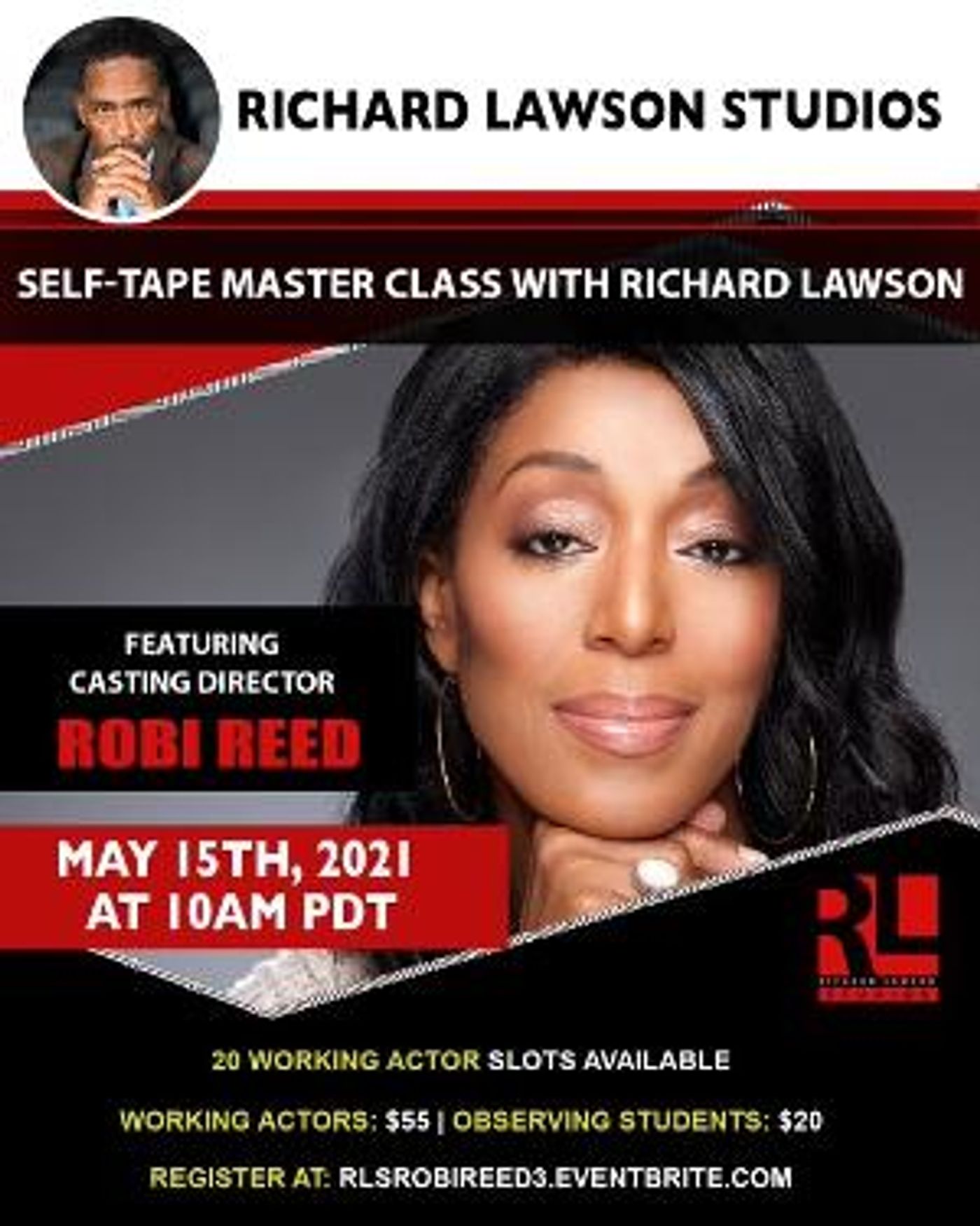 Casting Director Robi Reed Returns To The Richard Lawson Studios Master Class Series  Image
