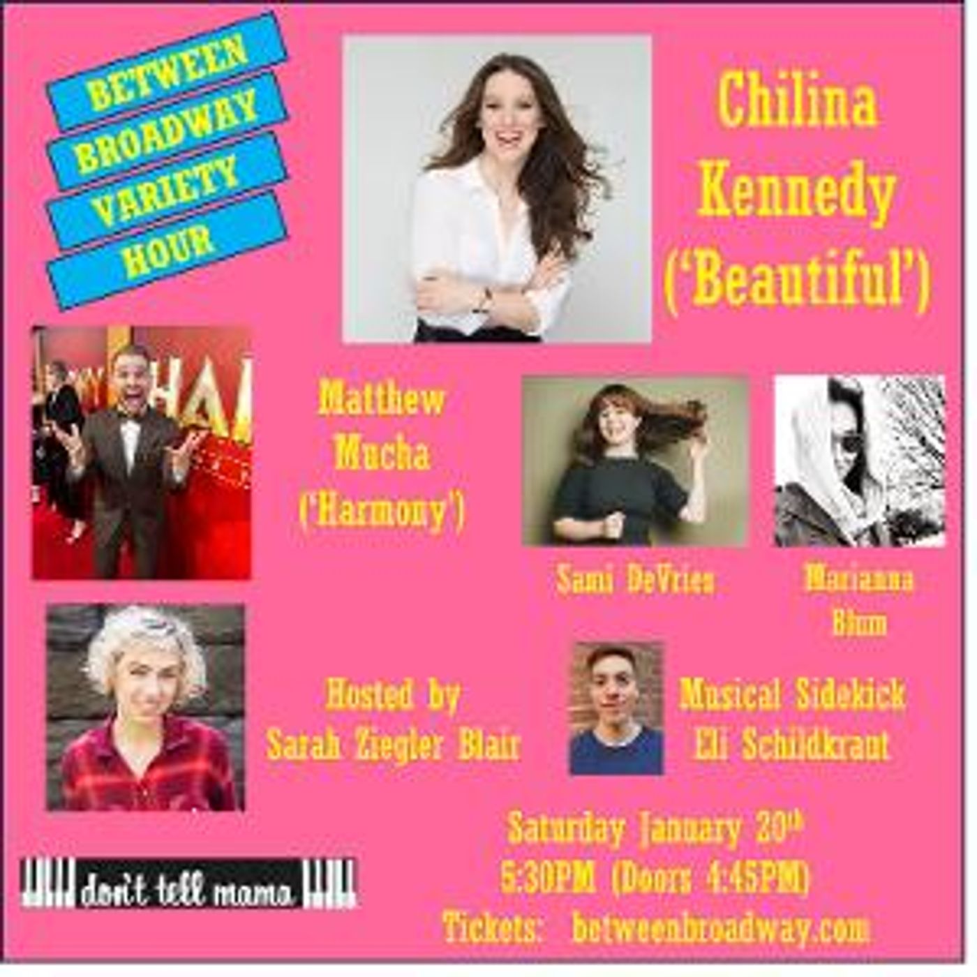 Chilina Kennedy, Matthew Mucha, And More to Join BETWEEN BROADWAY VARIETY HOUR  Image