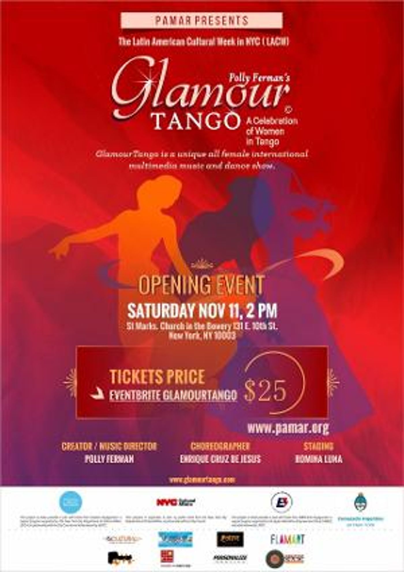 Pianist Polly Ferman and GlamourTango to Open Latin American Cultural Week with Concert at Manhattan's St. Mark's Church in the Bowery  Image