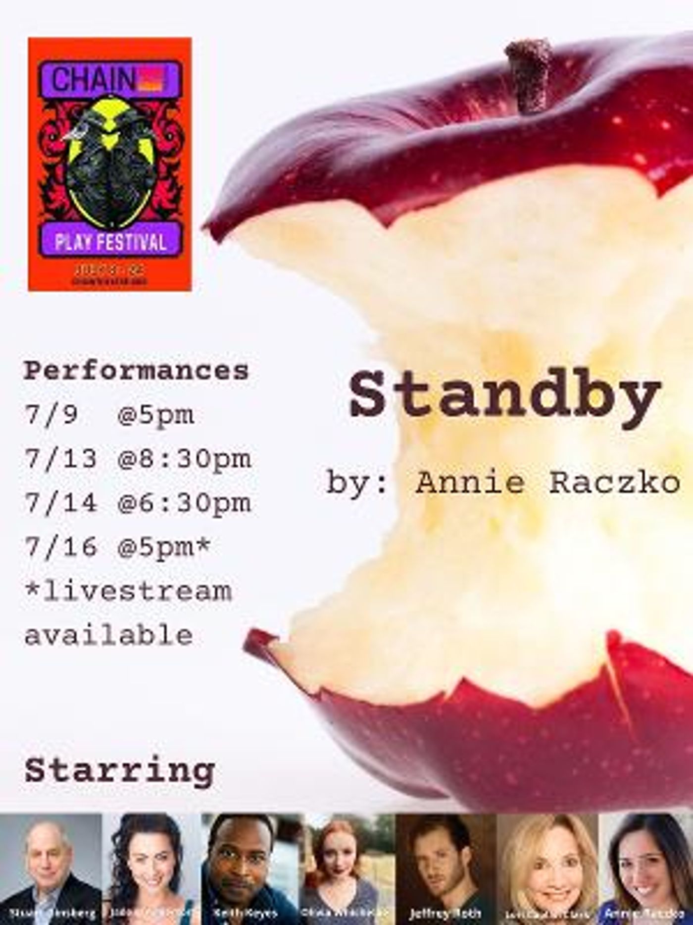 STANDBY Premieres At The Chain Theatre Festival, July 9-16  Image