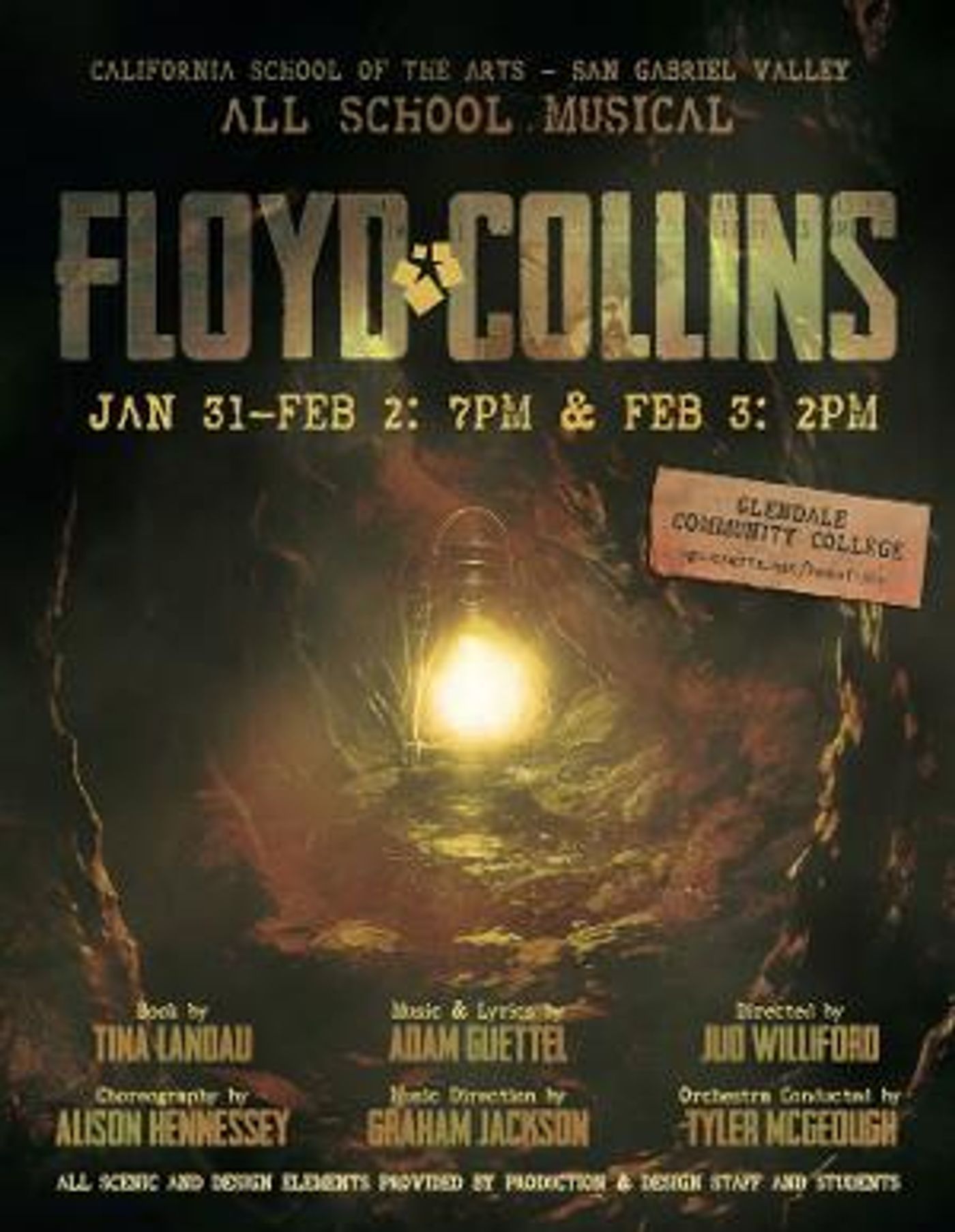 California School Of The Arts – San Gabriel Valley to Present Musical FLOYD COLLINS  Image