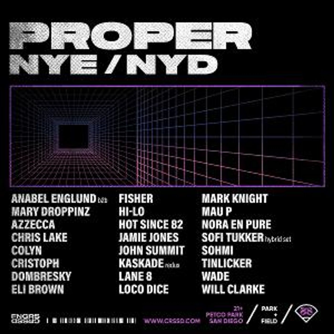FNGRS CRSSD Announces Lineup For Debut Edition Of PROPER NYE  Image