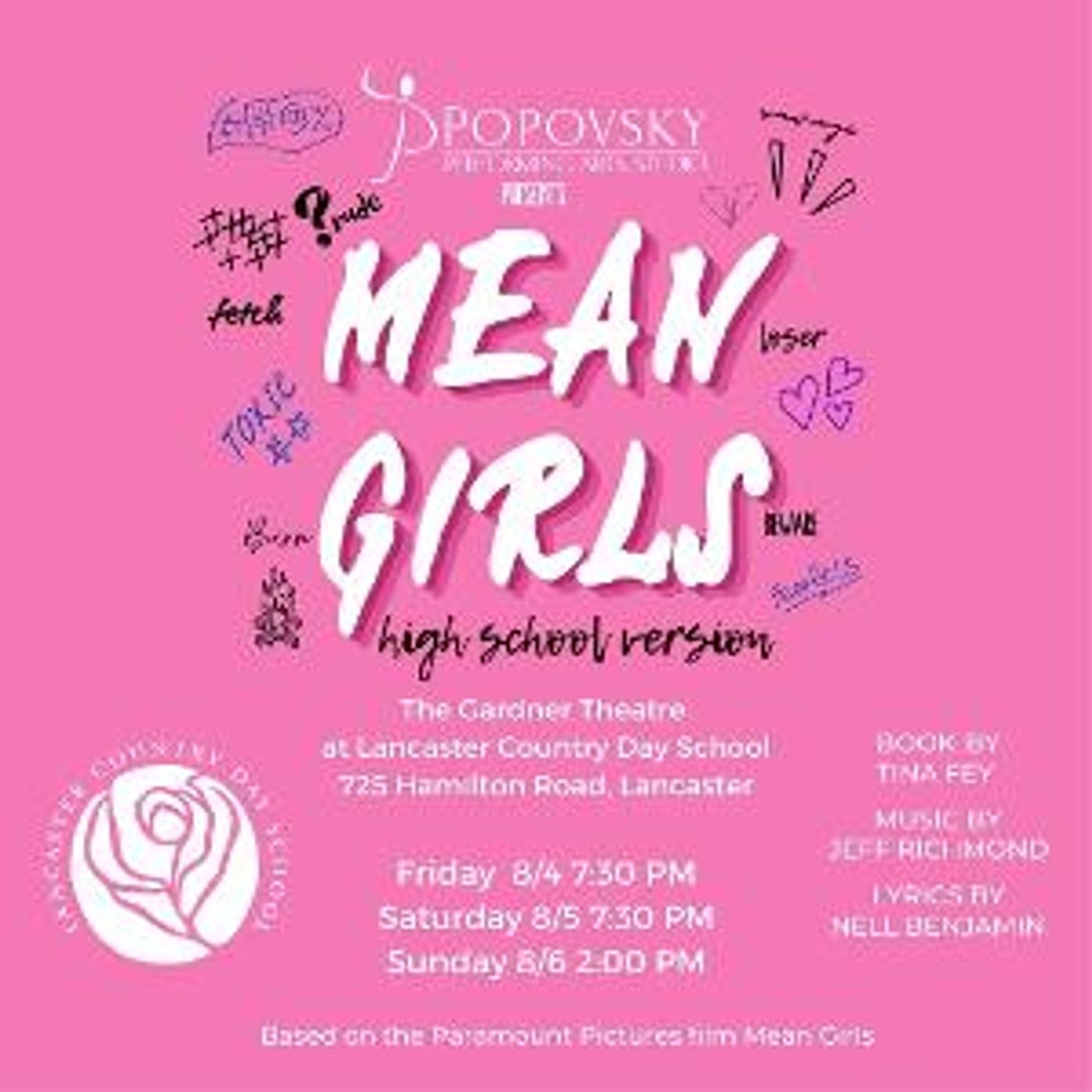 MEAN GIRLS: HIGH SCHOOL VERSION is Coming to Lancaster, PA  Image