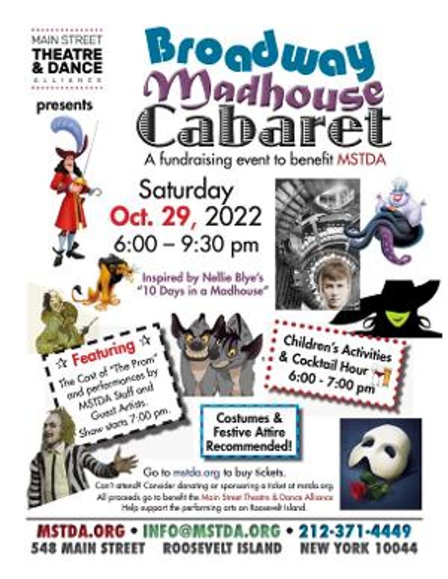 Main Street Theatre & Dance Alliance to Hold BROADWAY MADHOUSE CABARET Benefit This Month Image