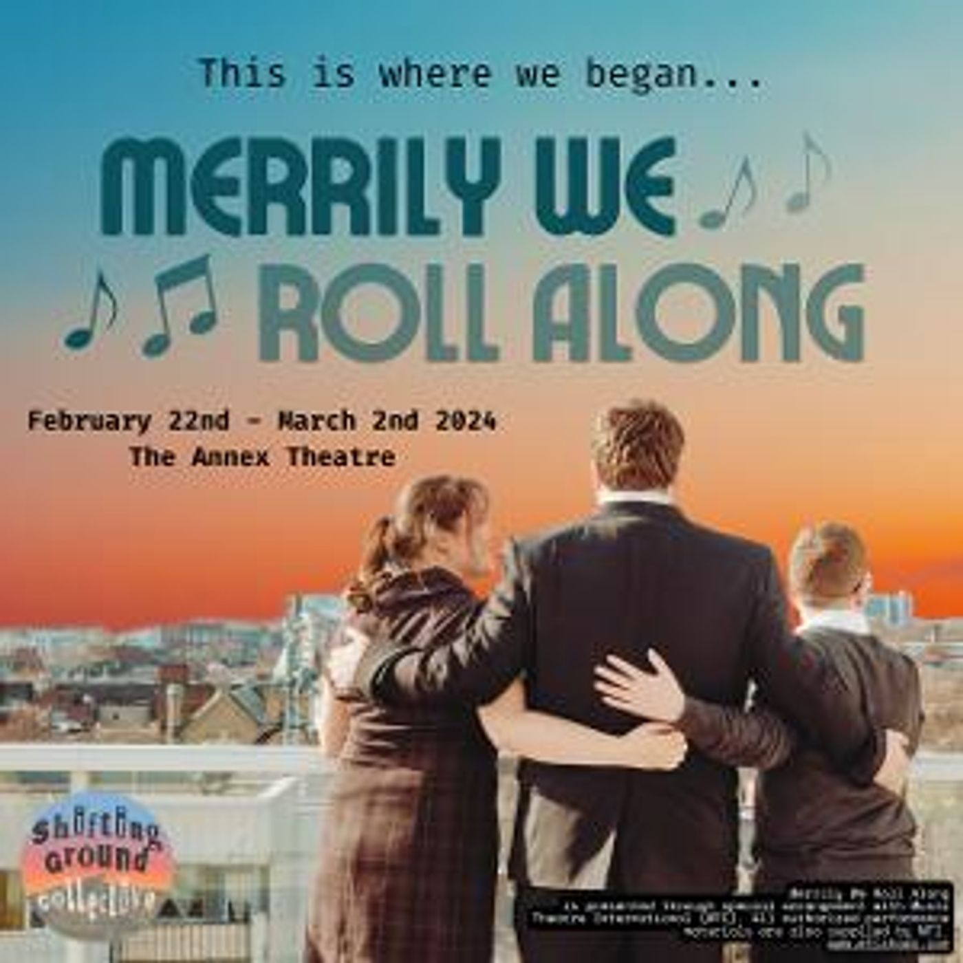 MERRILY WE ROLL ALONG to be Presented at the Annex Theatre This Winter  Image
