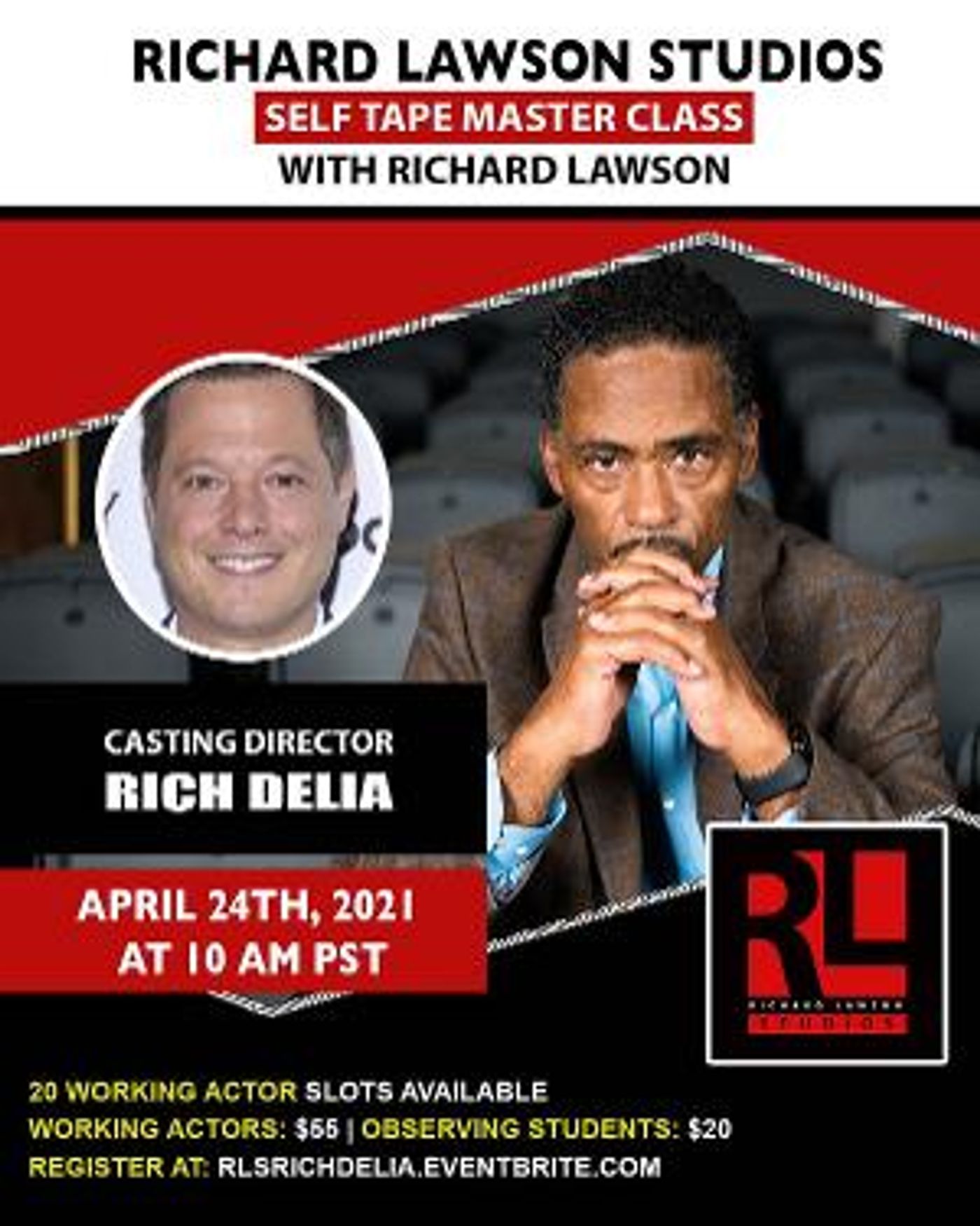 Casting Director Rich Delia Announced for The Richard Lawson Studios Master Class Series  Image