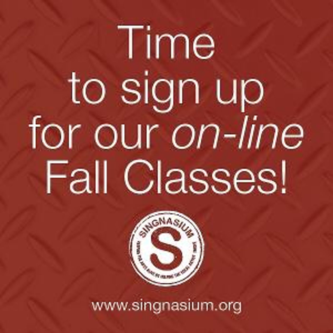 Singnasium Announces Online Fall Class Lineup With Nikki M. James, Michael Kilgore, Kristine Zbornik and More  Image