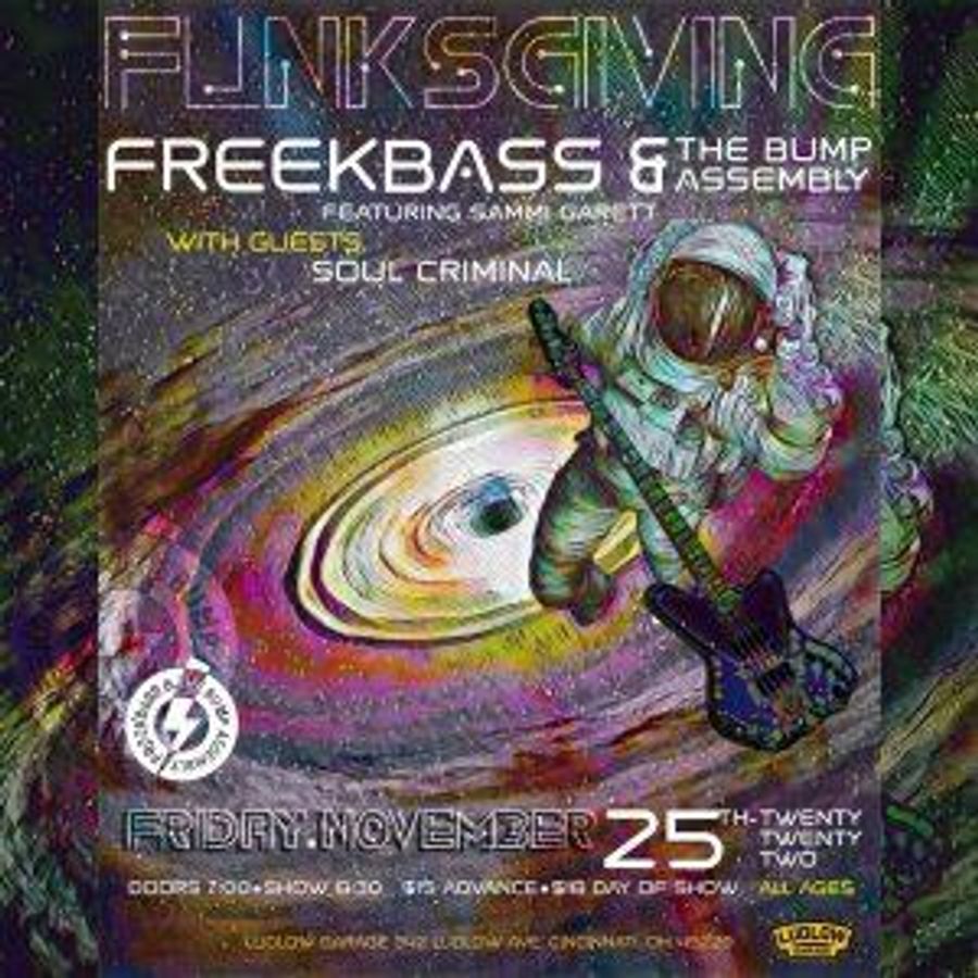 Freekbass & The Bump Assembly to Present The Annual FUNKSGIVING Show Featuring Sammi Garett Image