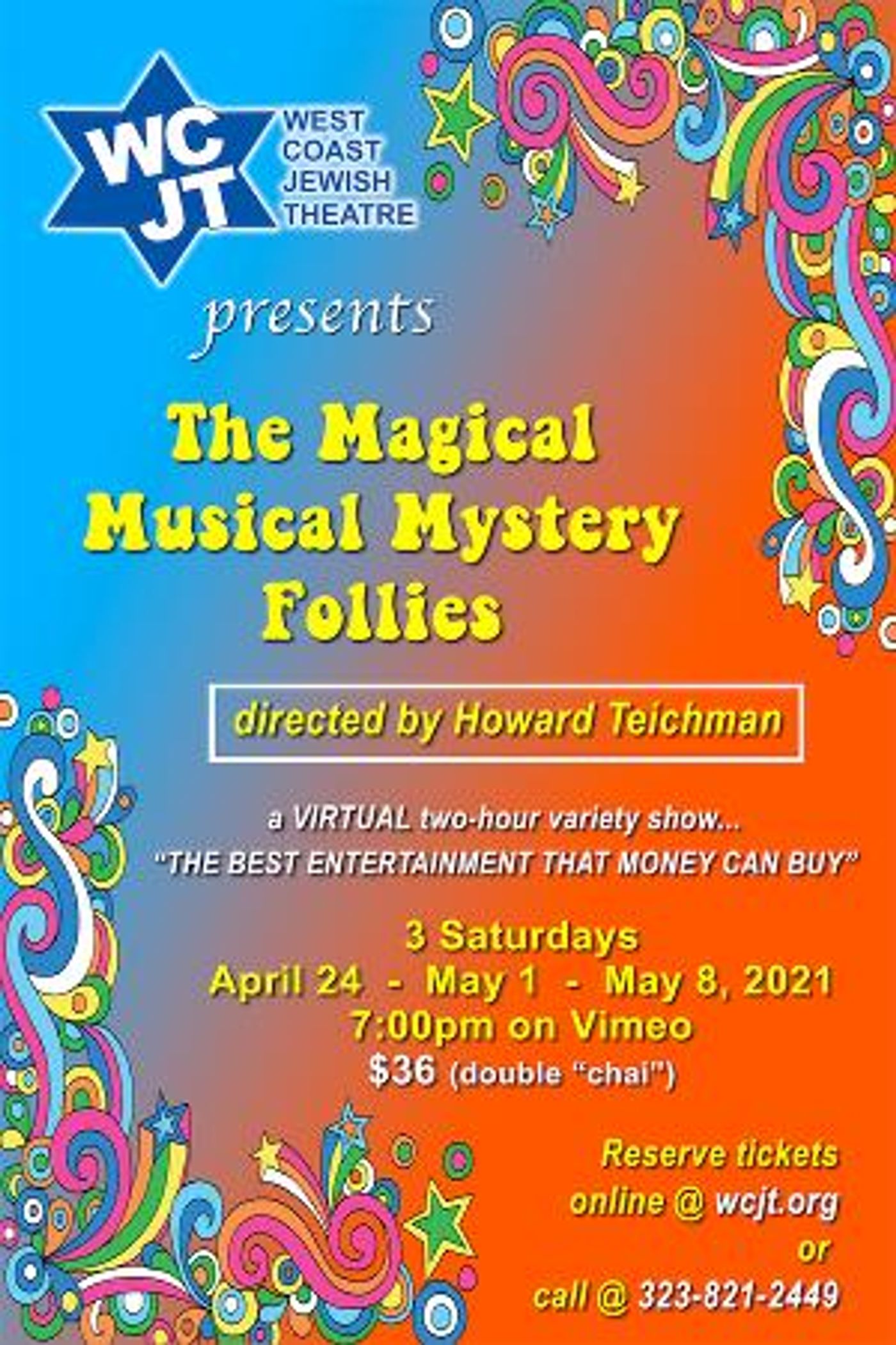 West Coast Jewish Theatre Presents MAGICAL MUSICAL MYSTERY FOLLIES  Image