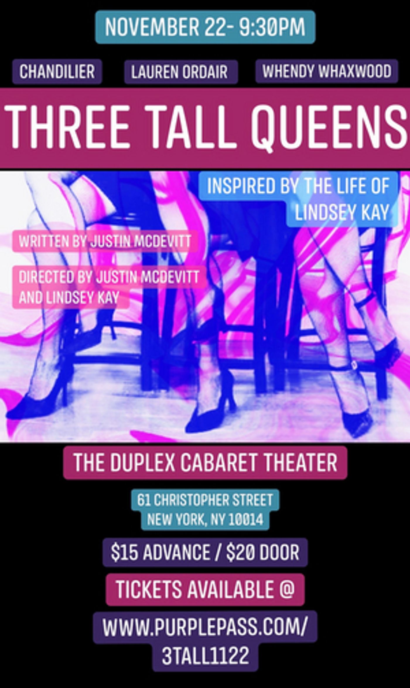 THREE TALL QUEENS Returns To The Duplex  Image