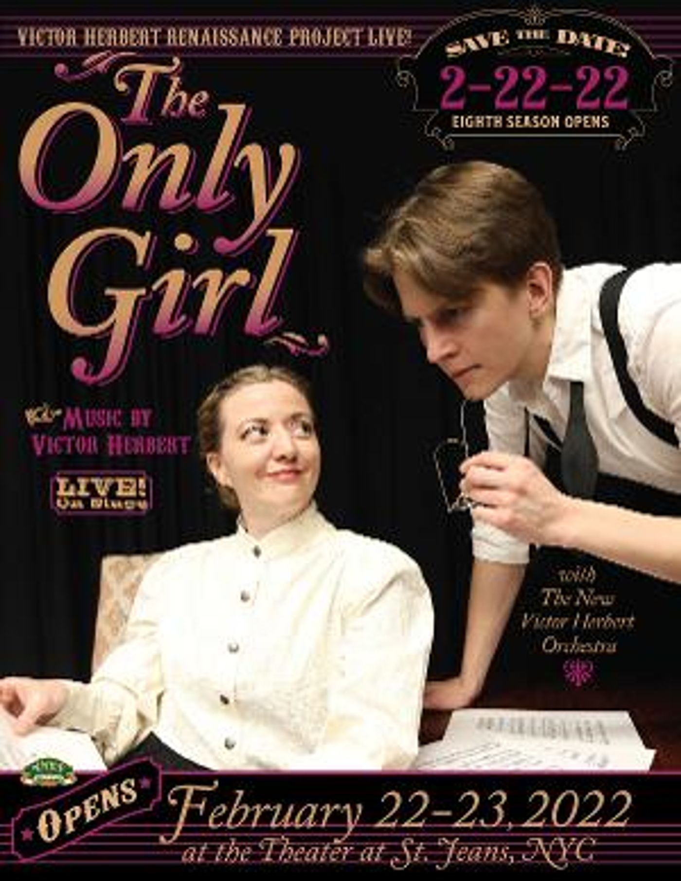 VHRP LIVE! Is Live Again On Stage With THE ONLY GIRL, A Suffragette Era Battle Of The Sexes  Image