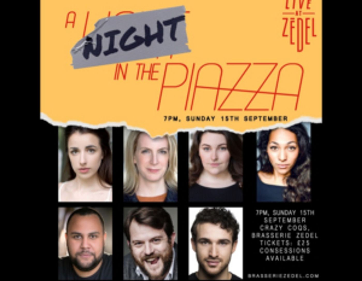 A NIGHT IN THE PIAZZA Announces A Last London Date At The Crazy Coqs, Before Taking The Show To America  Image