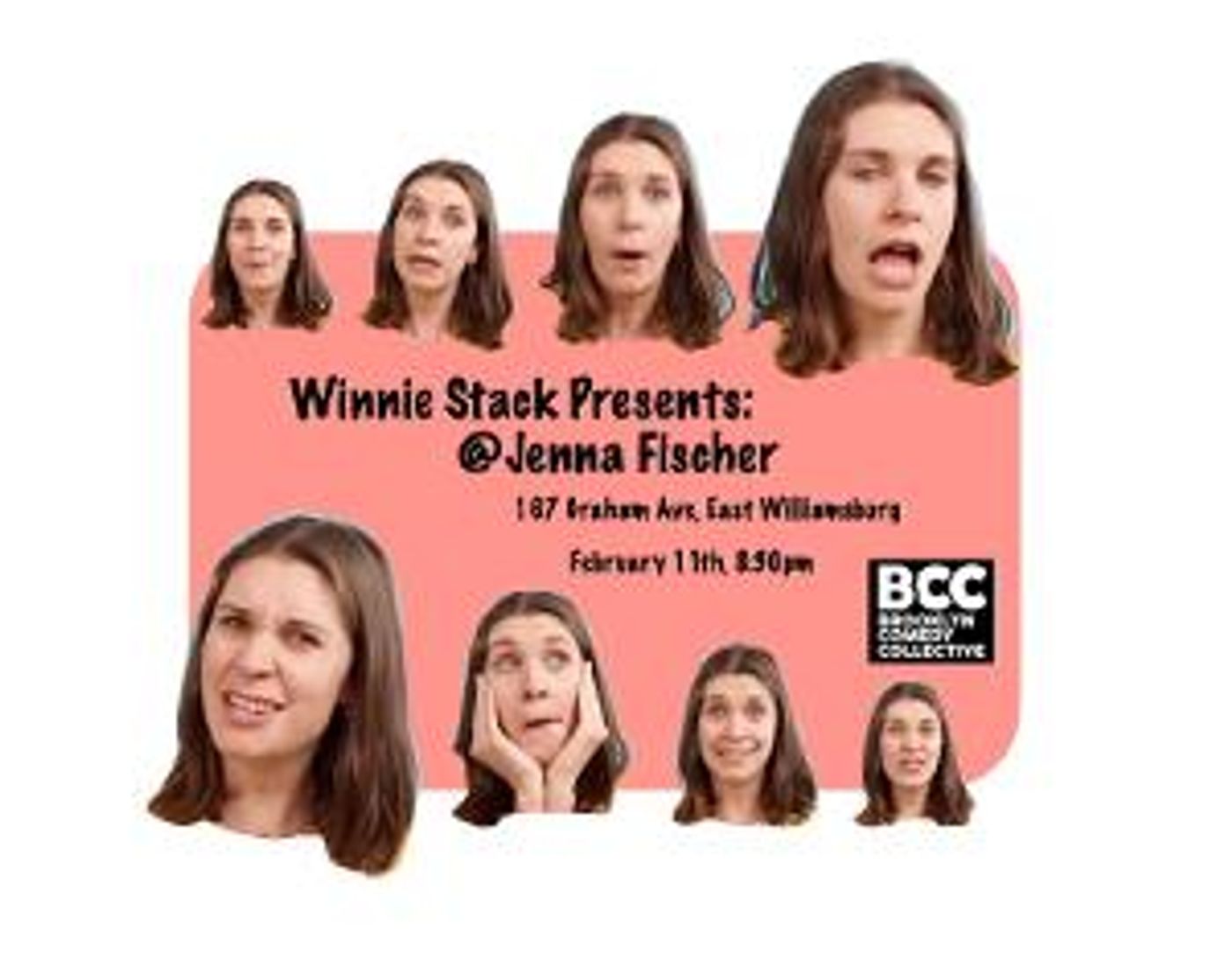 Winne Stack to Present Comedic One Woman Show @JENNAFISCHER at Brooklyn Comedy Collective  Image