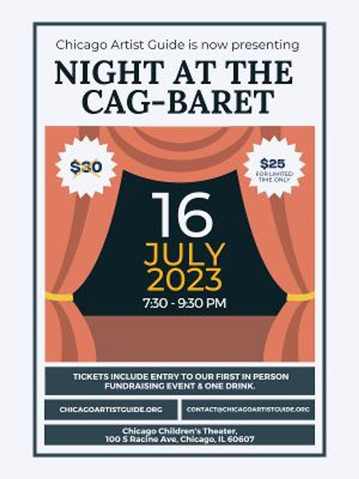 Chicago Artist Guides Hosts Cabaret Fundraiser: A Night Of Cag-baret  Image
