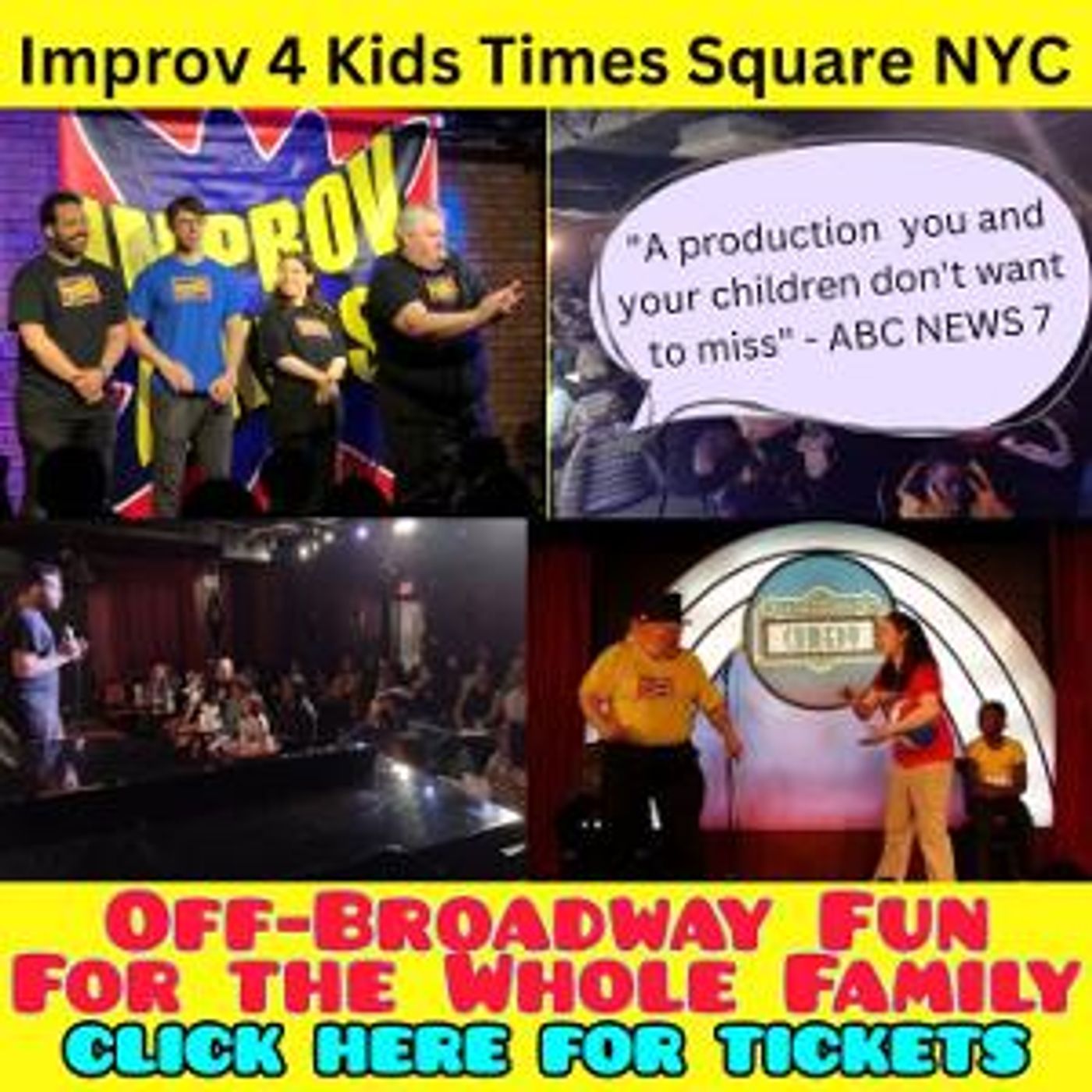 Improv 4 Kids to Deliver Family Fun at Broadway Comedy Club  Image