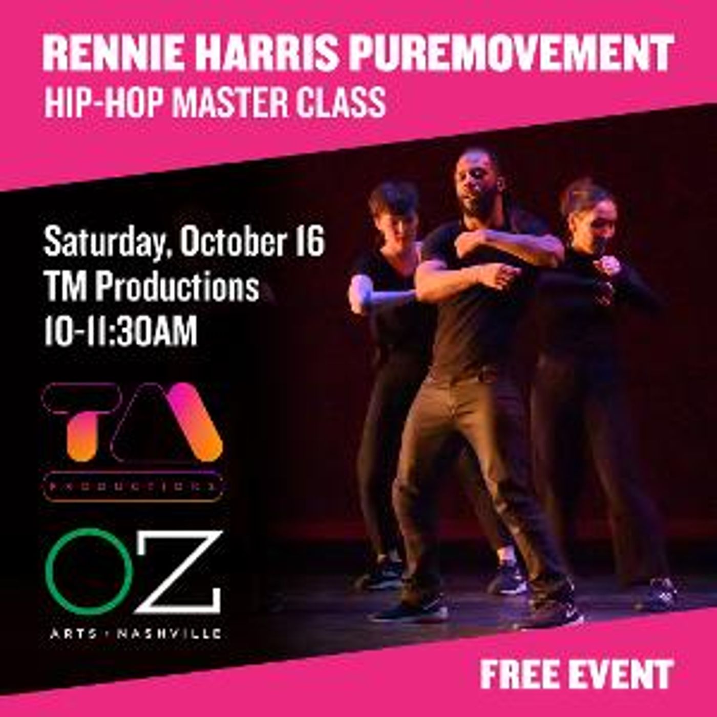 OZ Arts Nashville to Present Rennie Harris Puremovement Master Class  Image
