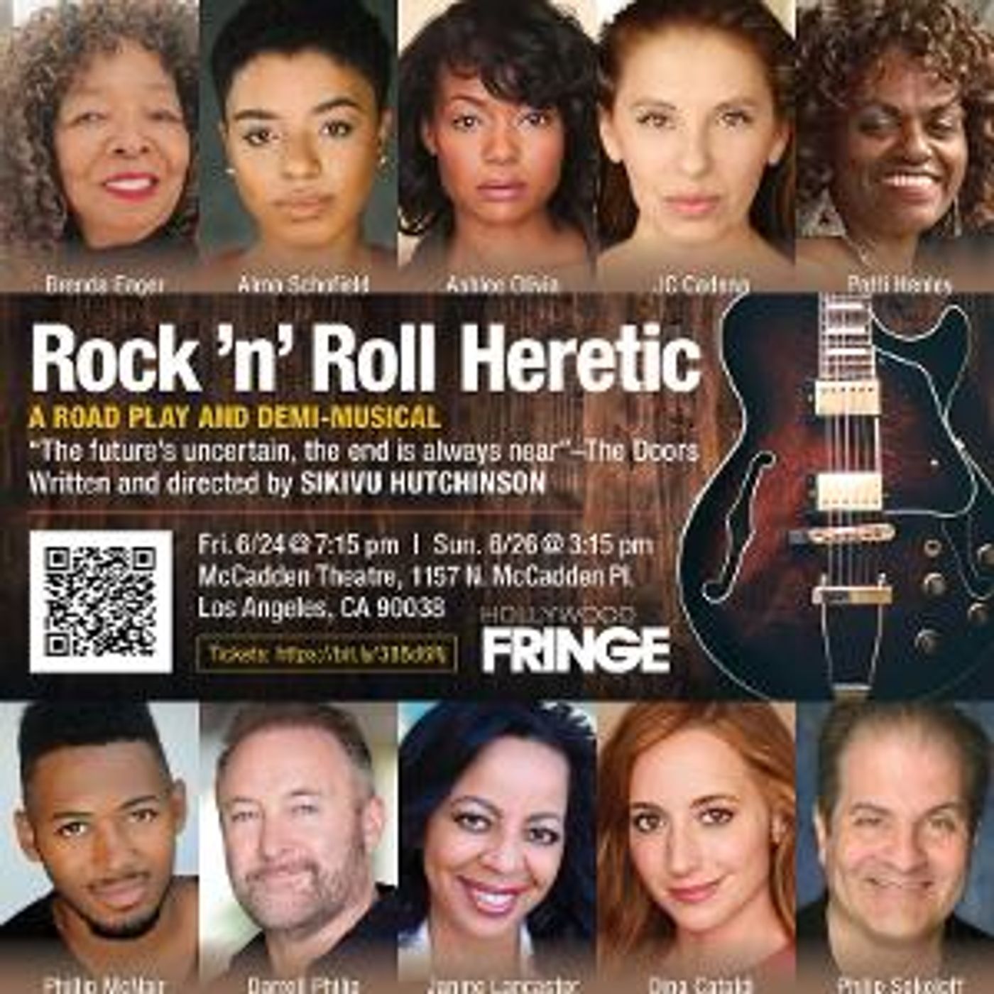 ROCK N' ROLL HERETIC Announced June 24 and 26 At Asylum @ McCadden Theatre  Image