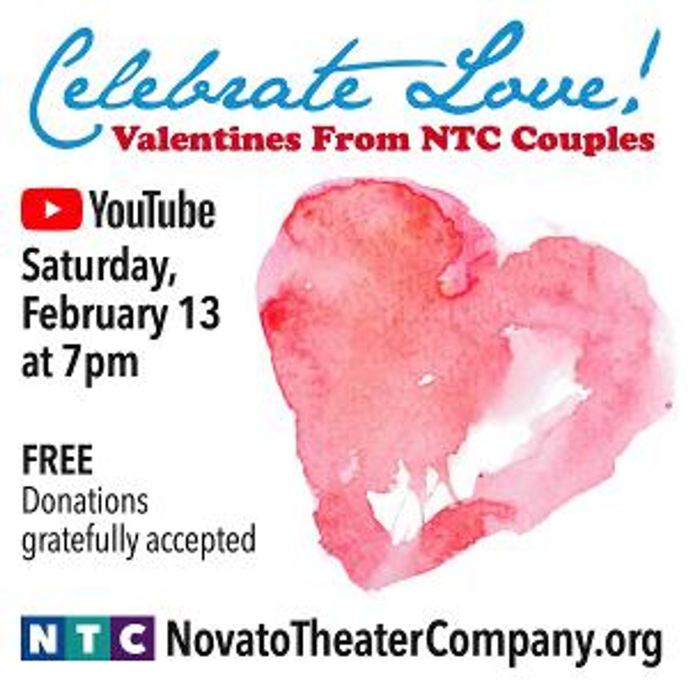 Novato Theater Company Presents CELEBRATE LOVE!  Image