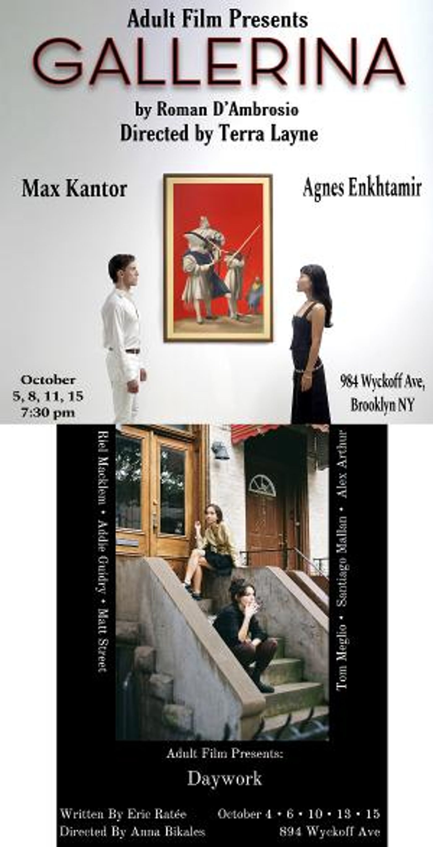 Adult Film To Produce New Works From Eric Ratée and Roman D'Ambrosio For Fall Season  Image