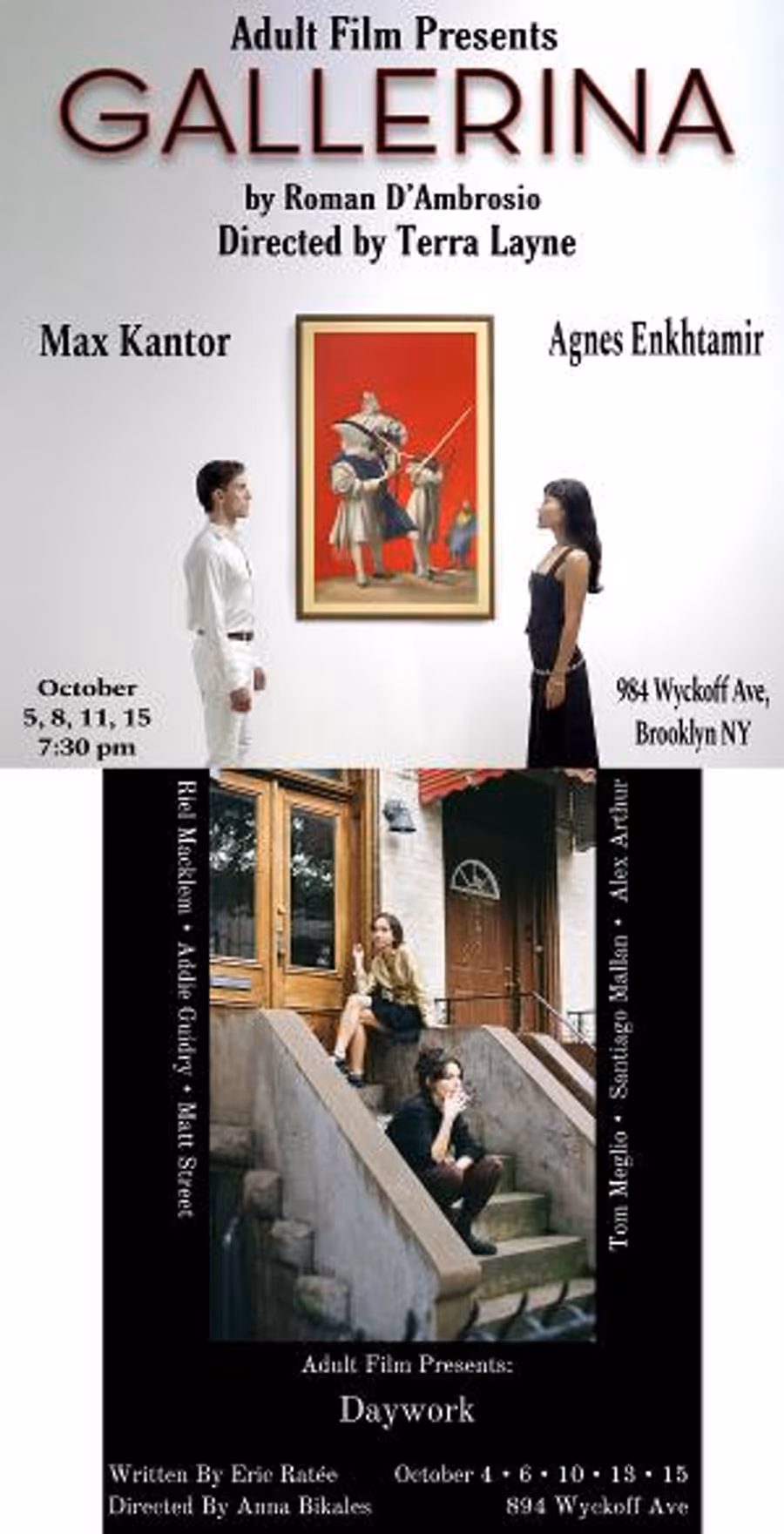 Adult Film To Produce New Works From Eric Ratée and Roman D'Ambrosio For Fall Season Image