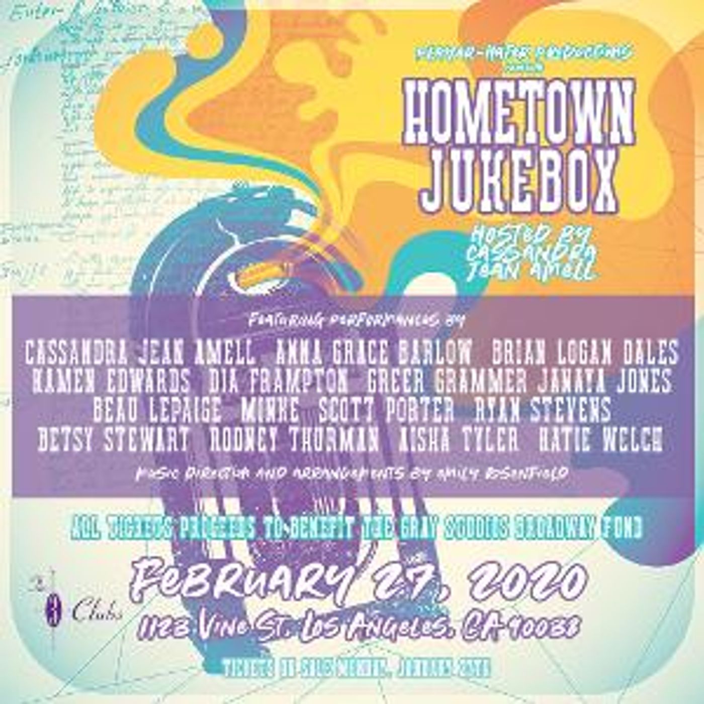 Cassandra Jean Amell, Scott Porter, Aisha Tyler and More Will Come to Three Clubs With HOMETOWN JUKEBOX  Image