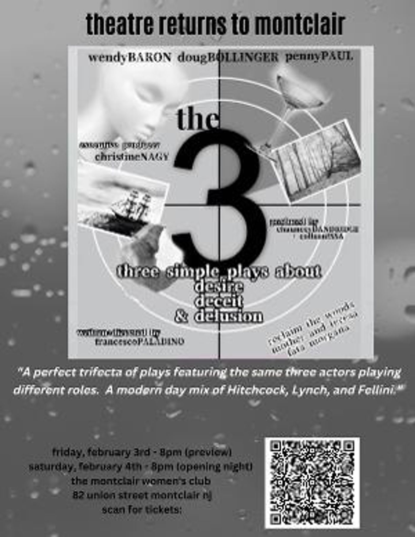 Montclair Hosts World Premiere Of THE 3  Image