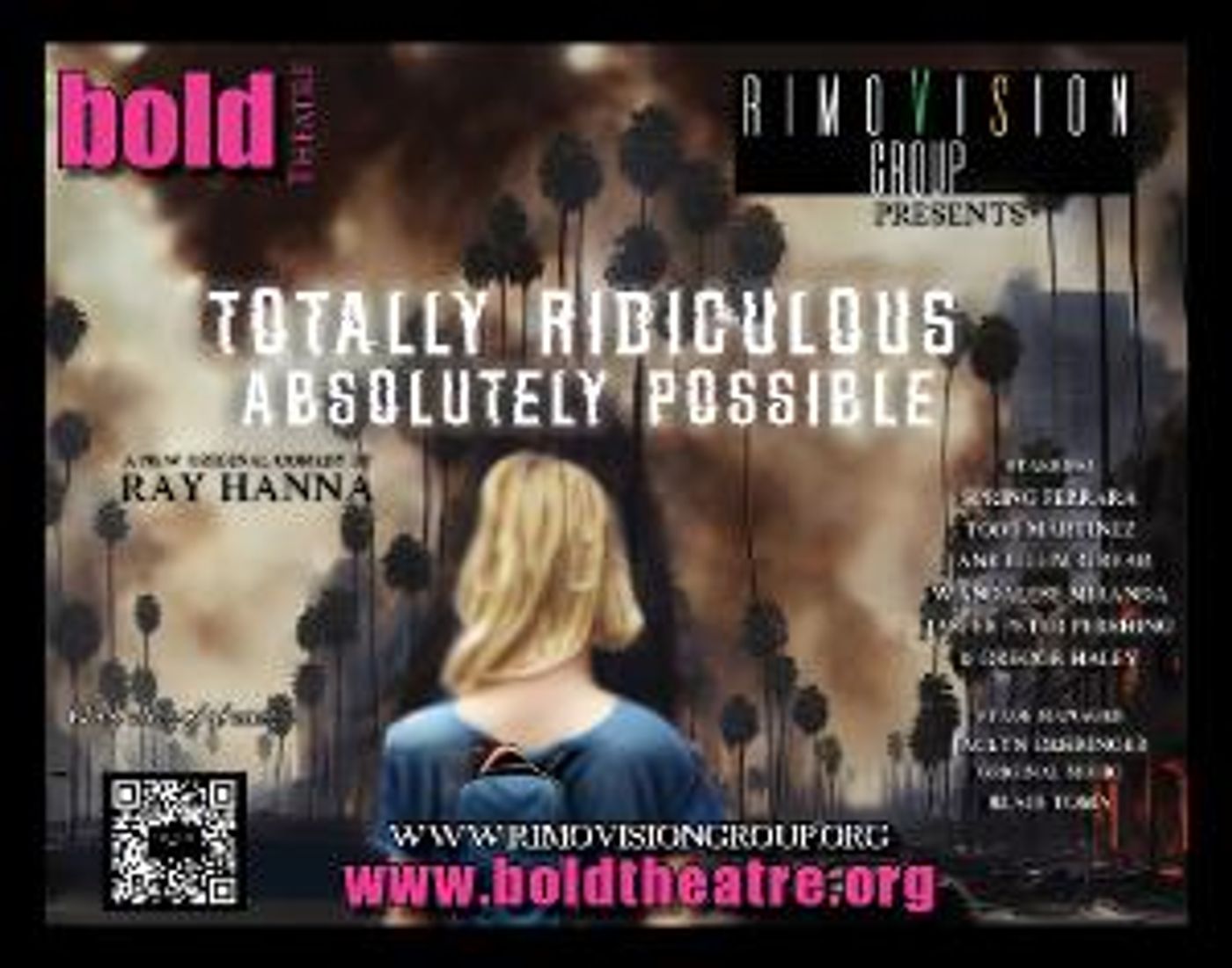 RimoVision Group to Present TOTALLY RIDICULOUS, ABSOLUTELY POSSIBLE: A Sci-Fi Dark Comedy Original Play  Image