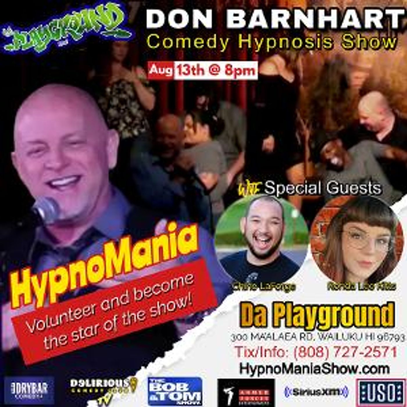 Don Barnhart's HYPNOMANIA Comedy Hypnosis Show Comes to Maui for One Night Only  Image