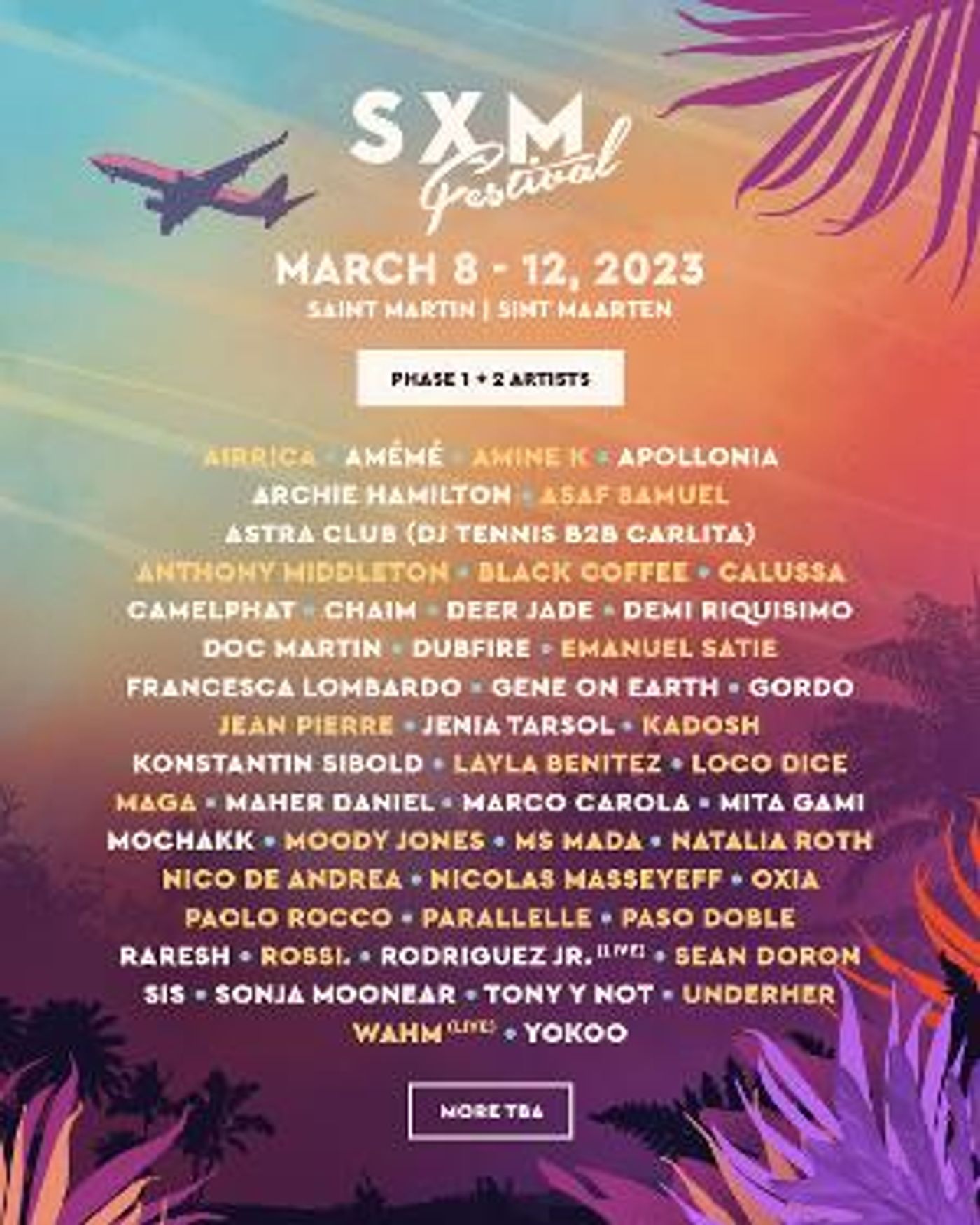 SXM Festival Announces Phase Two Lineup For 2023 Edition; Chaim, Apollonia, Dubfire & More  Image