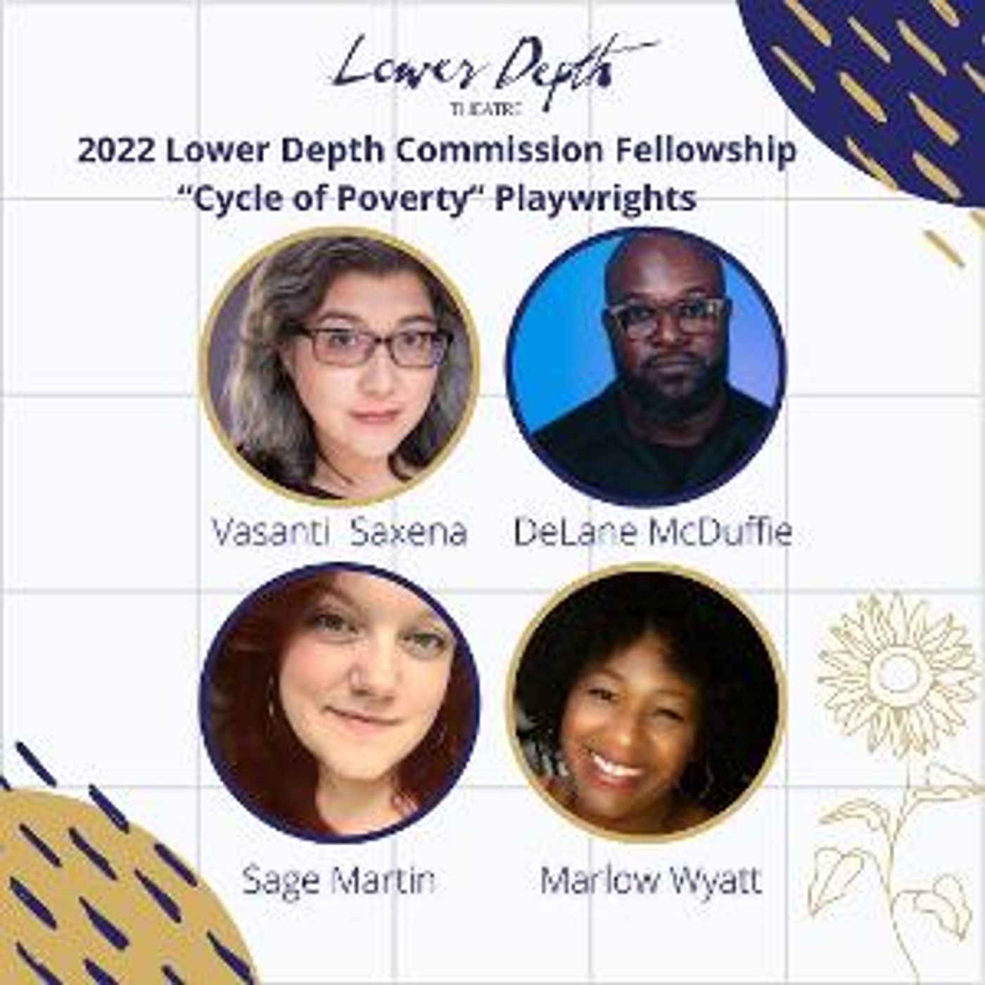 Lower Depth Theatre Announces Inaugural 'Cycle Of Poverty' Commission Fellowship Cohort  Image