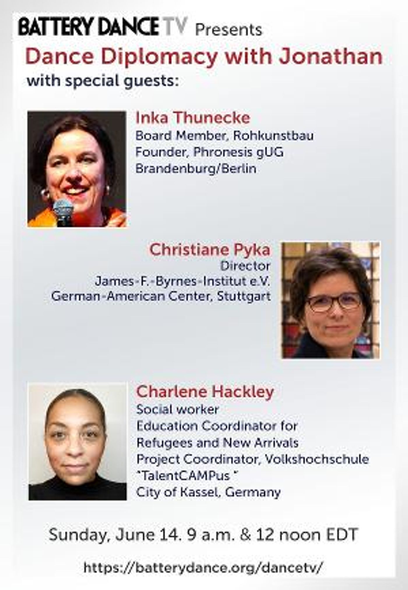 Battery Dance TV DANCE DIPLOMACY With Jonathan Announces Three-Part Series With A Focus On Germany  Image