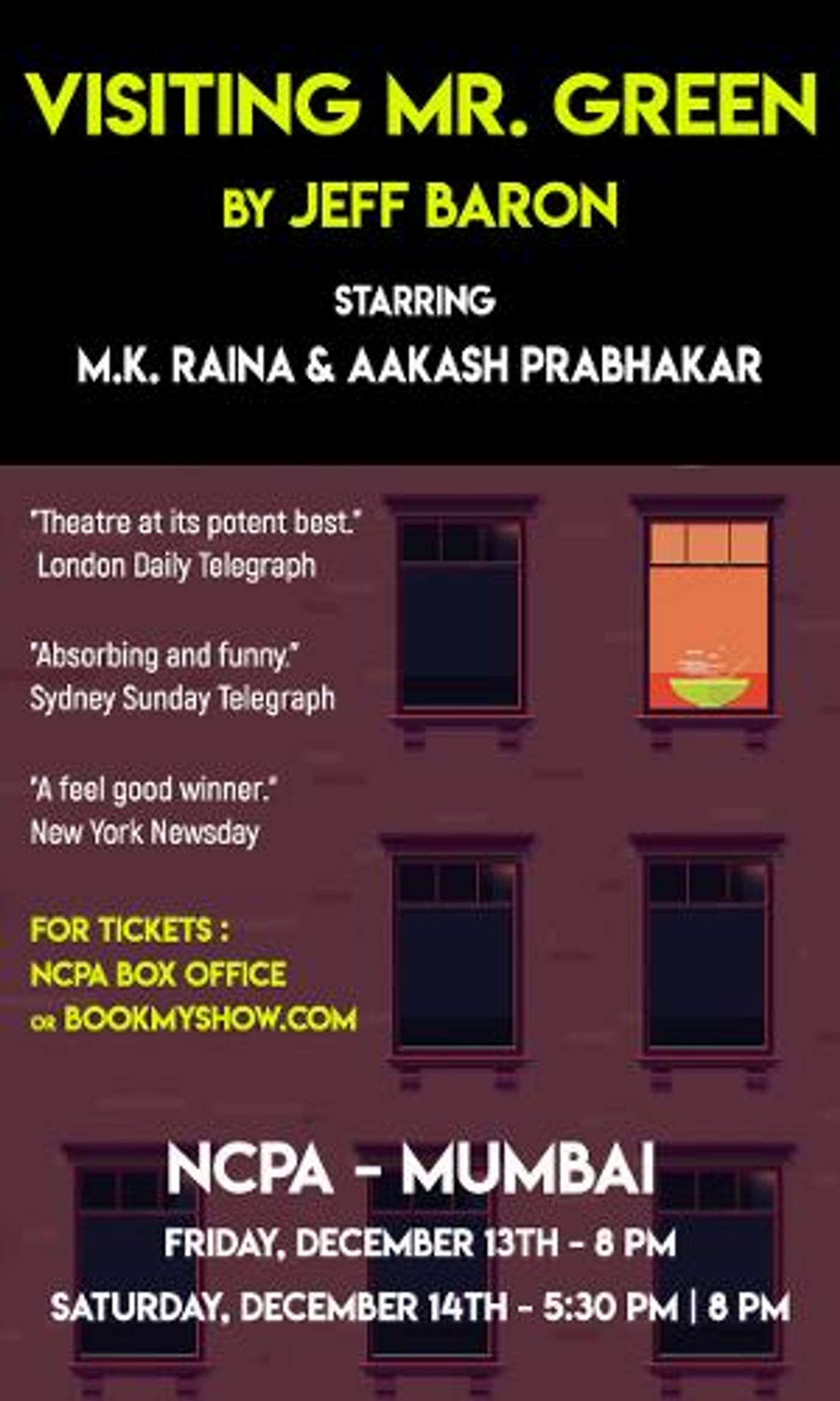 VISITING MR. GREEN Comes to NCPA  Image