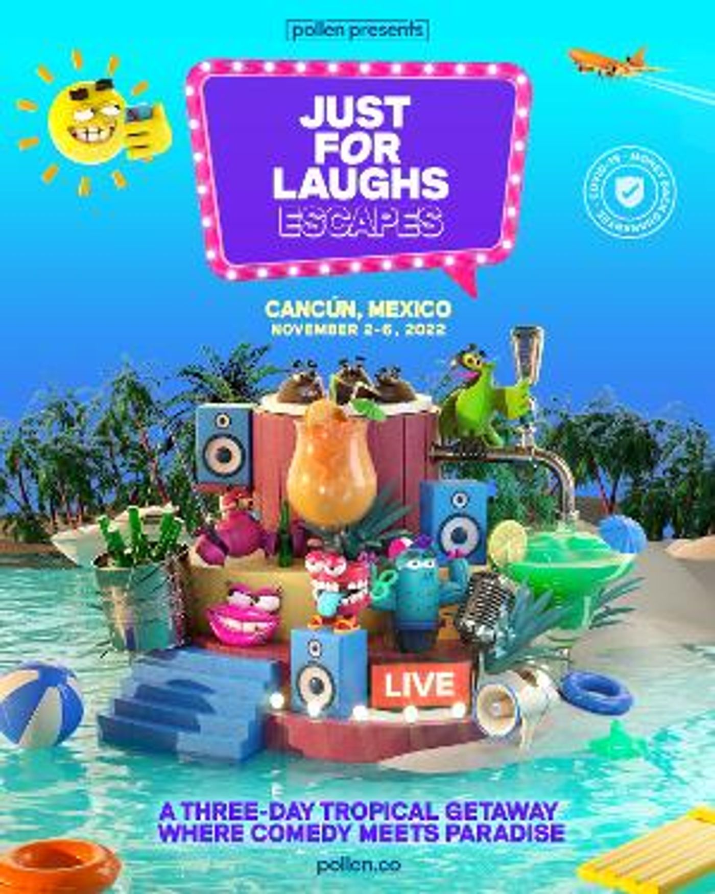 Tim Dillon, Craig Robinson, Dane Cook, And Jeff Ross Announced For Destination Comedy Experience In Cancun  Image