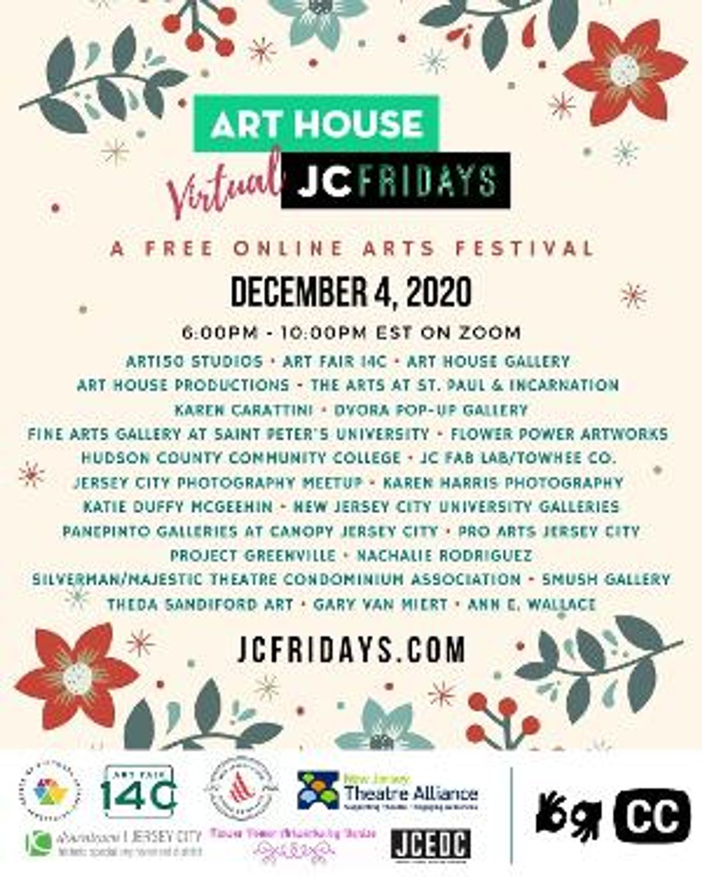 Art House Productions Announces Lineup For Virtual JC Fridays On December 4  Image