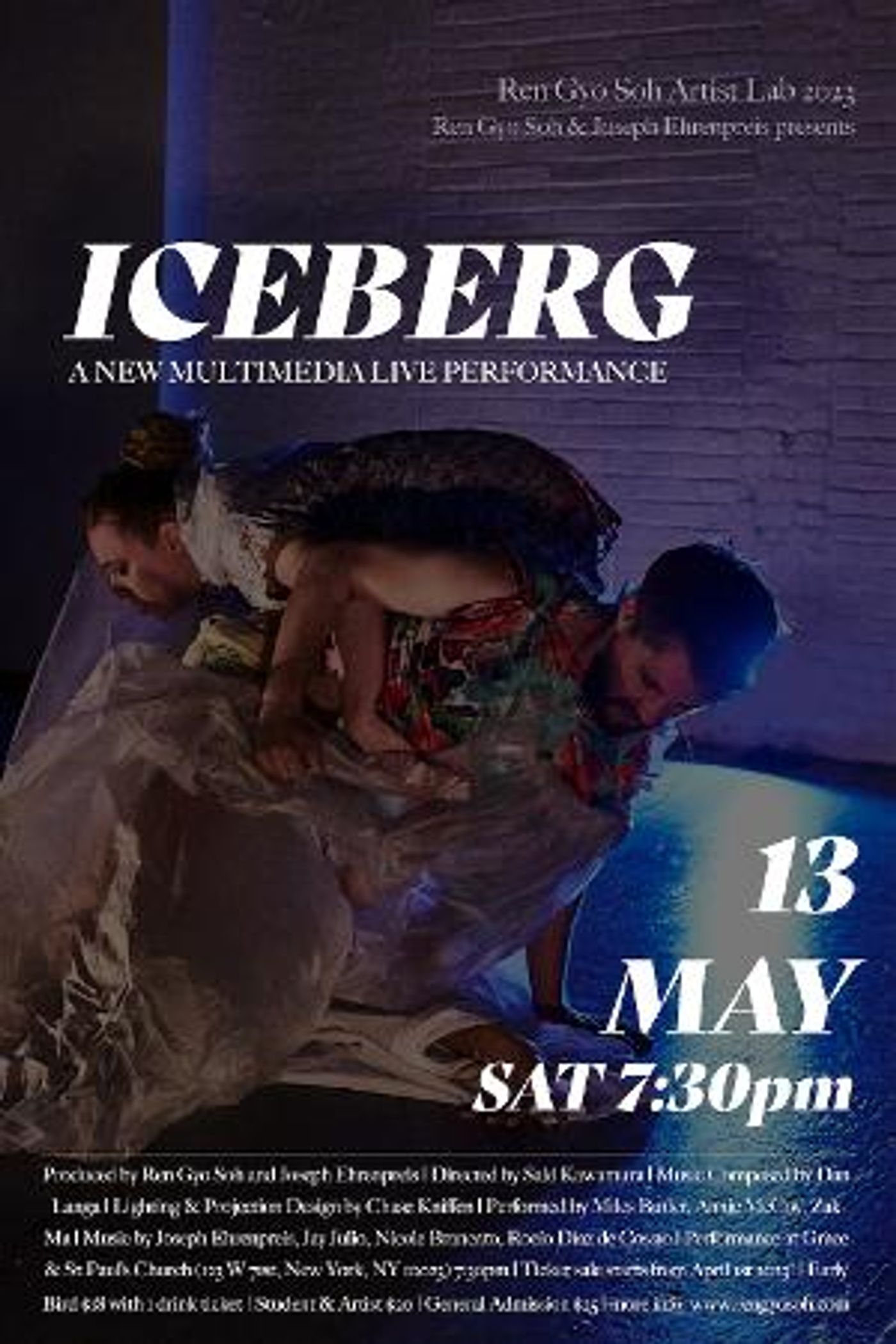 Ren Gyo Soh And Joseph Ehrenpreis Present A New Multimedia Show, ICEBERG, At Grace And St. Paul's Church In New York City  Image