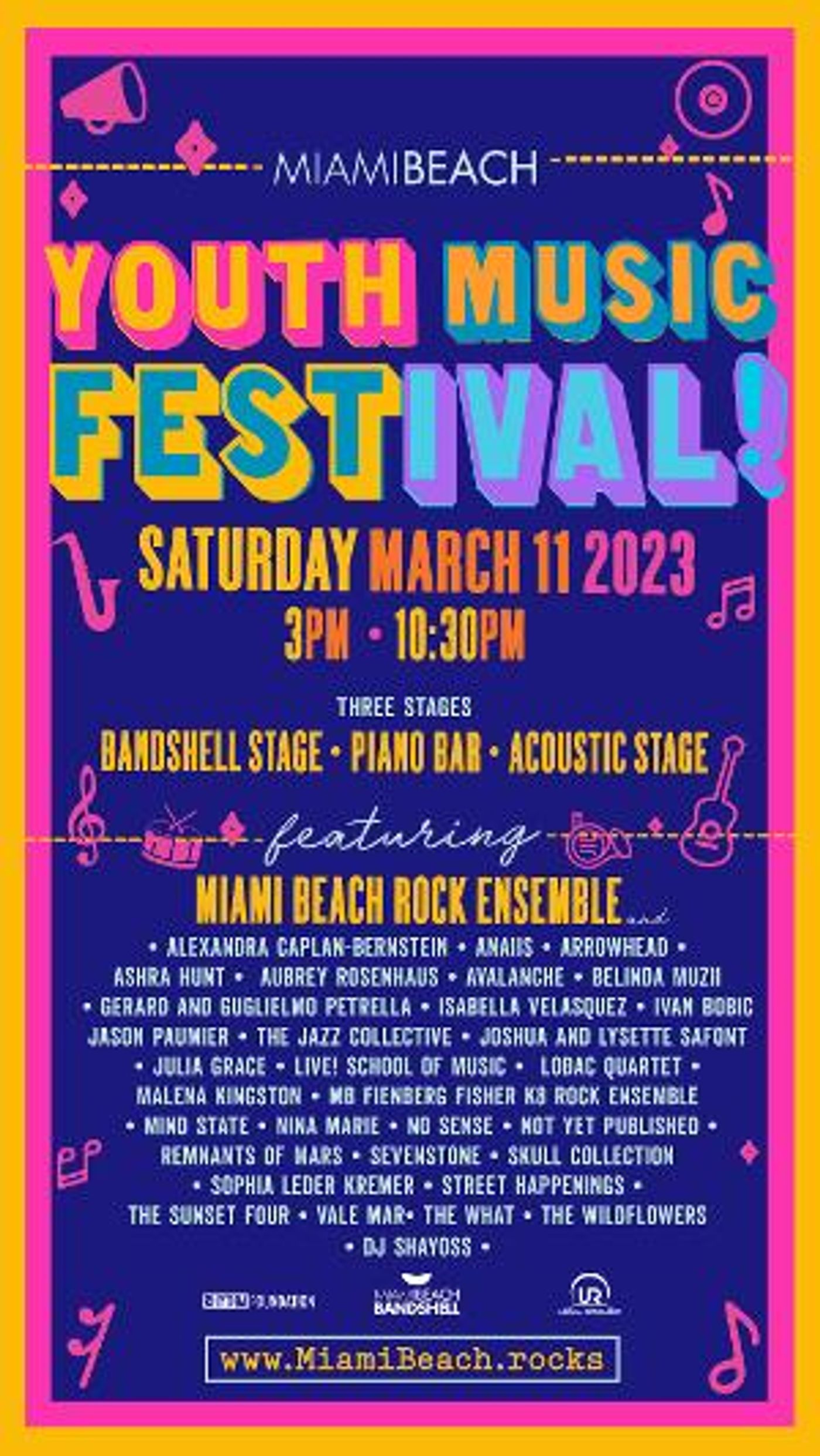 THE 7TH ANNUAL MIAMI BEACH YOUTH MUSIC FESTIVAL Set For Saturday, March 11  Image