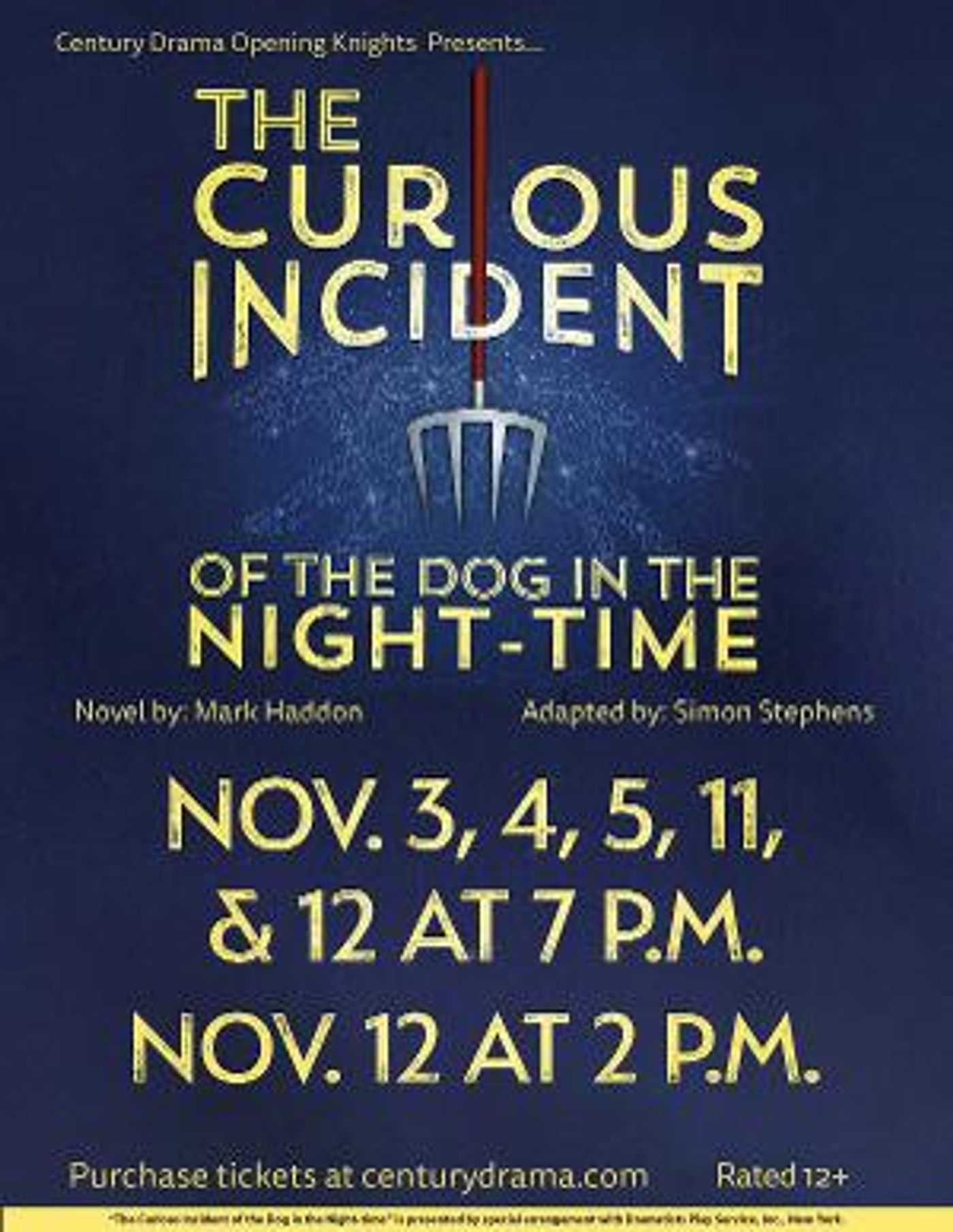 Century Drama to Present THE CURIOUS INCIDENT OF THE DOG IN THE NIGHT-TIME in November  Image