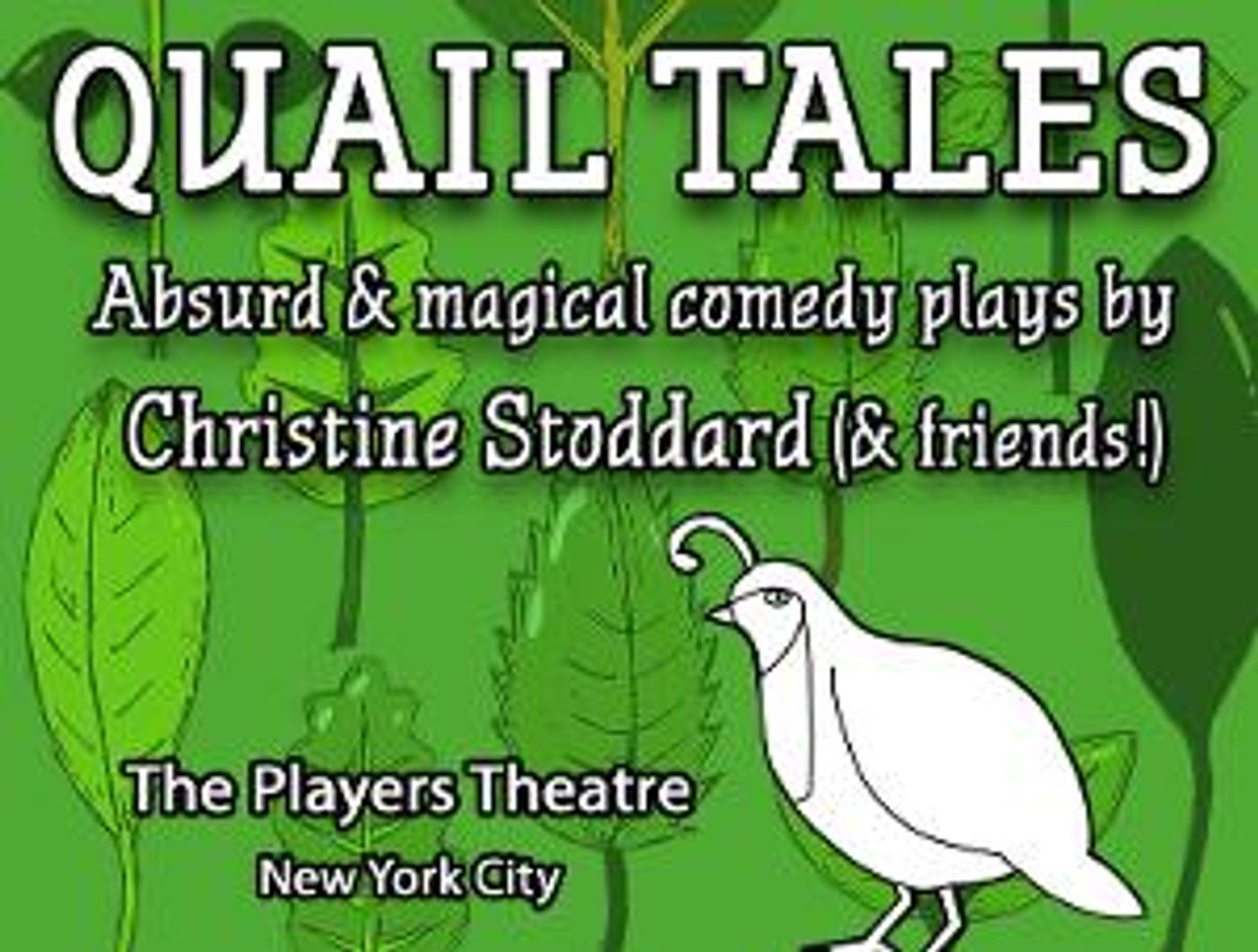 QUAIL TALES Joins The Players Theatre For Comedy Residency  Image