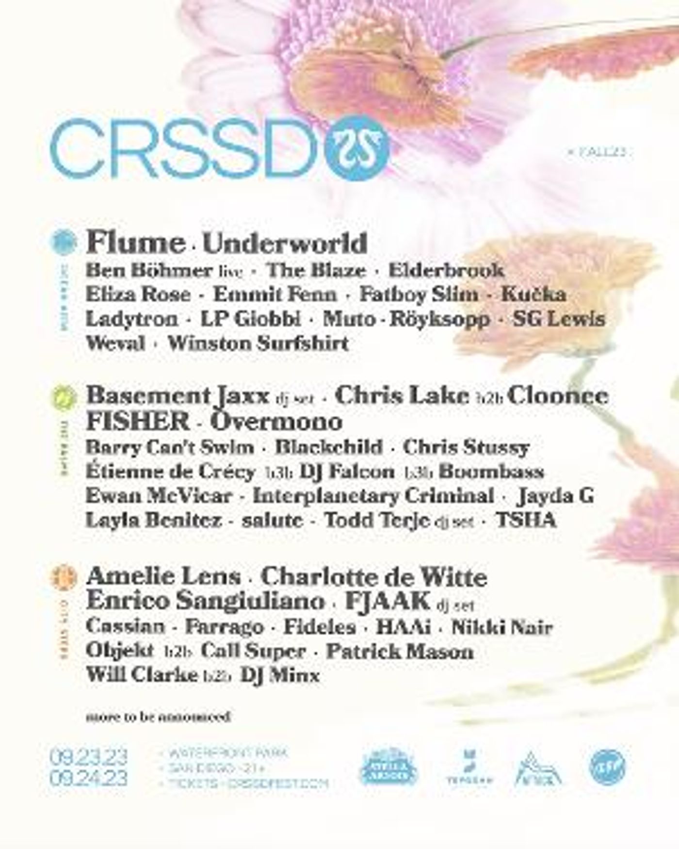 CRSSD Festival Announces Lineup For Fall 2023 Edition  Image