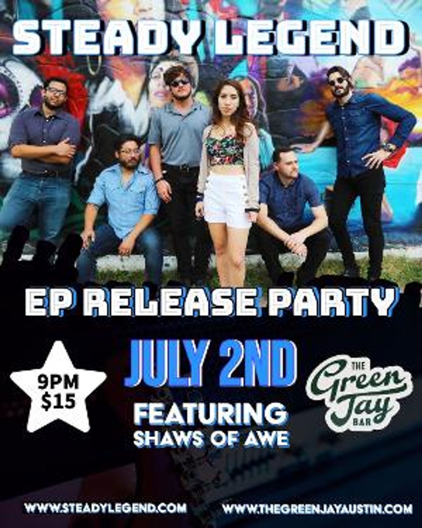 Steady Legend Excited To Celebrate 'Say Hey' EP Release At The Green Jay Bar  Image