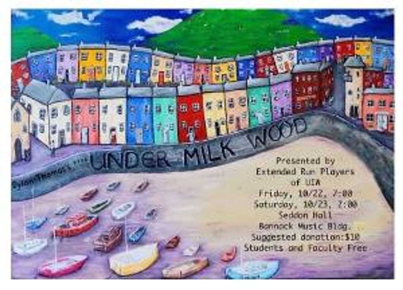 UNDER MILK WOOD to be Presented for One Weekend Only At UIW  Image